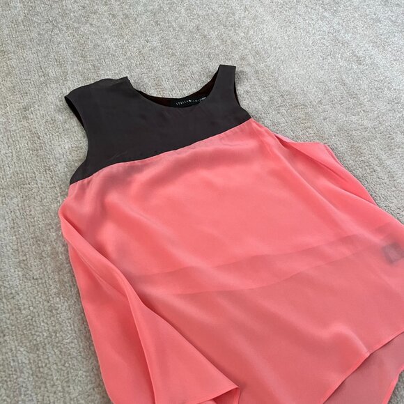 Stella & Jamie Asymmetrical Silk Sleeveless Blouse Top S - Picture 3 of 9